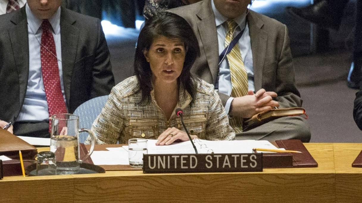 La nouvelle ambassadrice des Etats-Unis à l'ONU Nikki Haley.
