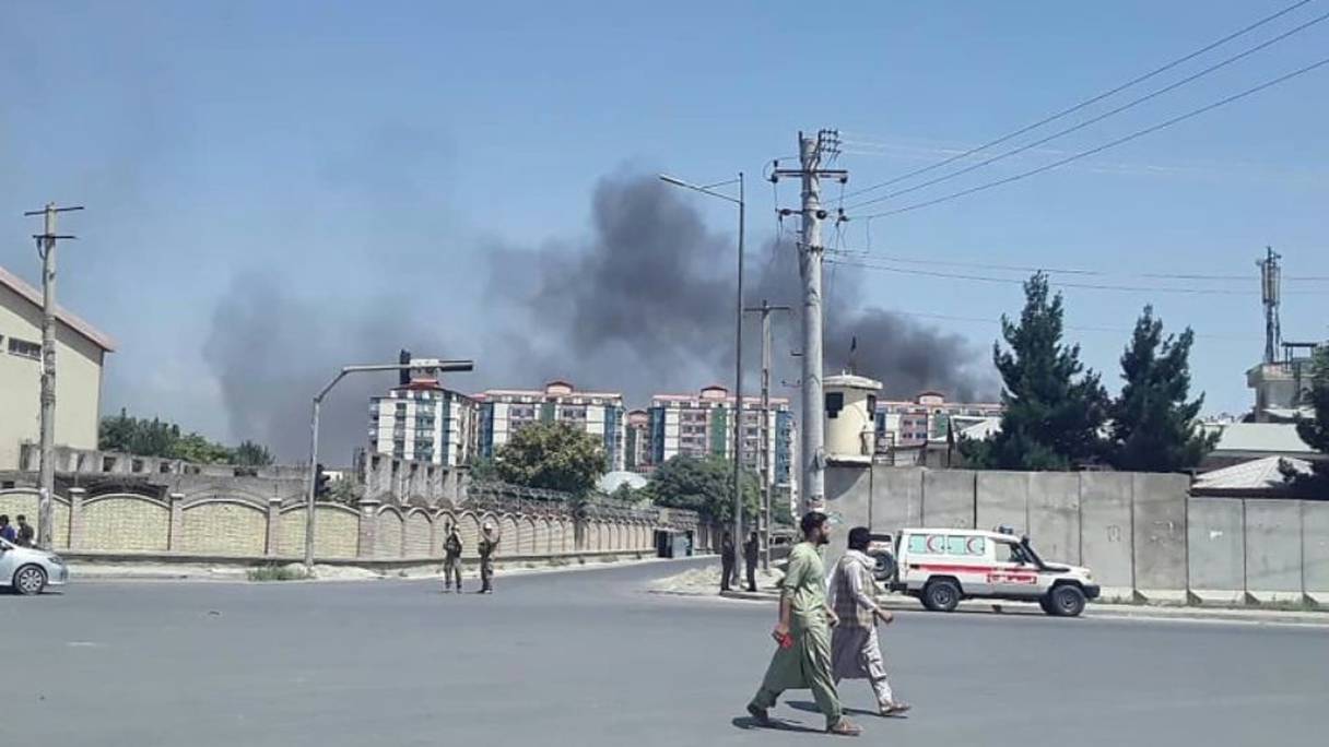 L'attentat, attribué aux Talibans, a fait au moins 65 blessés.
