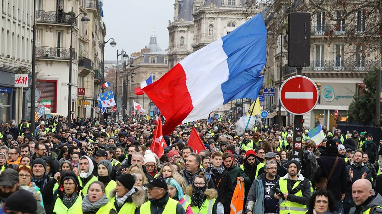 Selon le ministre de l’Intérieur, Christophe Castaner, un total de 32.300 manifestants ont défilé en France dont 10.000 à Paris. 
