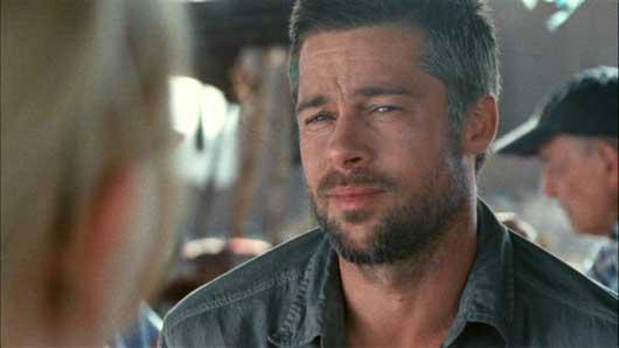 L'acteur Brad Pitt lors du tournage du film "Babel" au Maroc.
