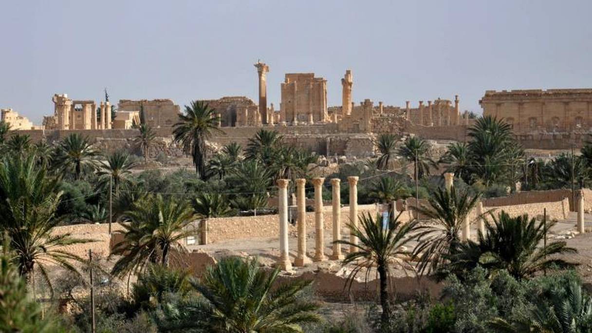 Photo prise le 18 mai 2015 de la cité antique de Palmyre en Syrie.

