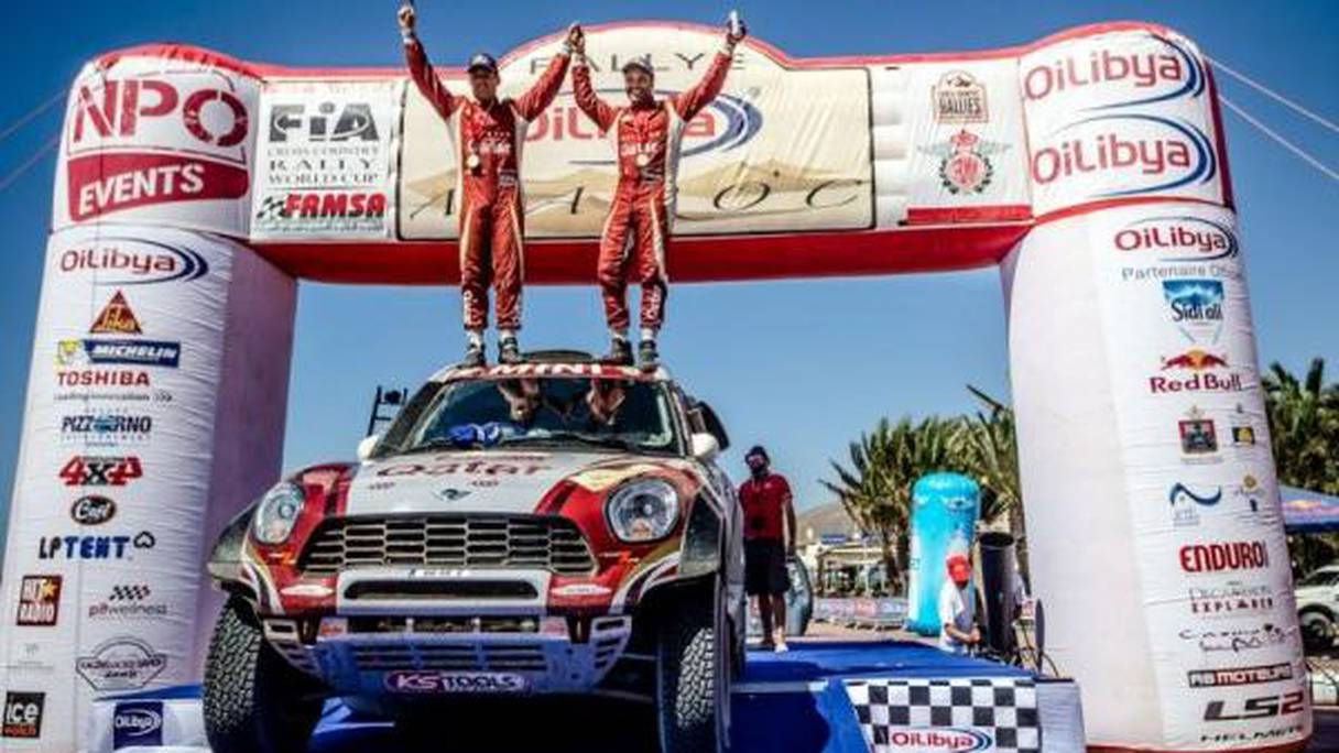 Nasser Al Attiyah, vainqueur du Rallye du Maroc 2015.
