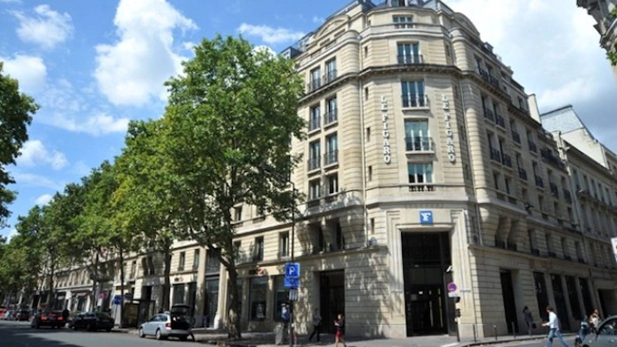 Le siège du quotidien français «Le Figaro», boulevard Haussmann, dans le IXe arrondissement de Paris. 
