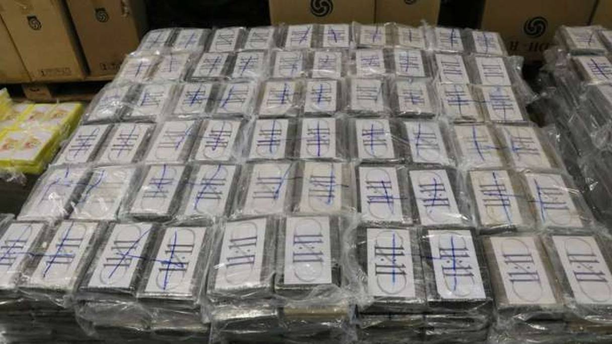 Répartie en 817 paquets, la cocaïne a été découverte dans une maison de Parque del Plata.
