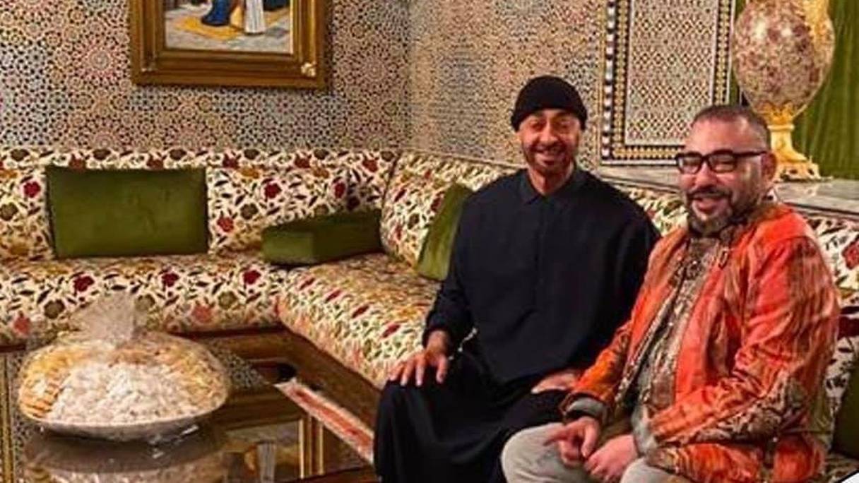 Le roi Mohammed VI et Mohammed Ben Zayed.
