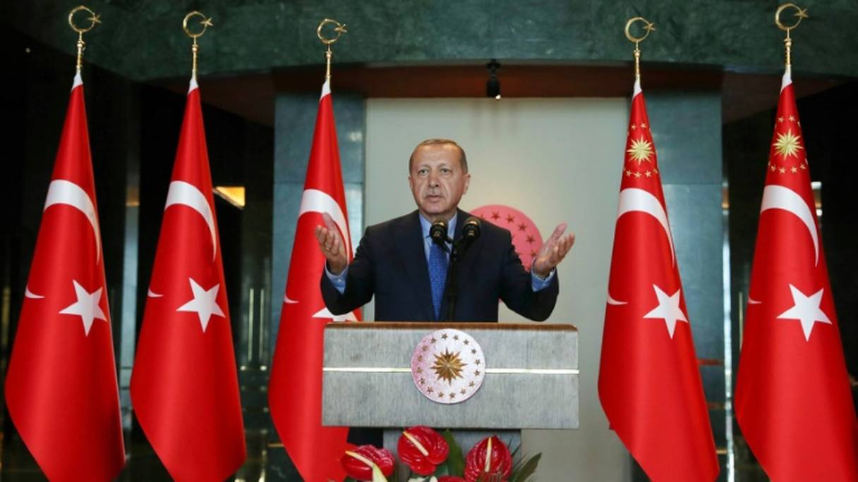 Le président turc Recep Tayyip Erdogan, le 13 août 2018 à Ankara.
