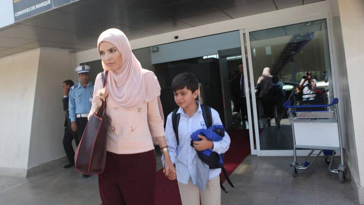 Arrivée de l'enfant syrien Haïdar, mercredi dernier à l'aéroport Mohammed V à Casablanca.
