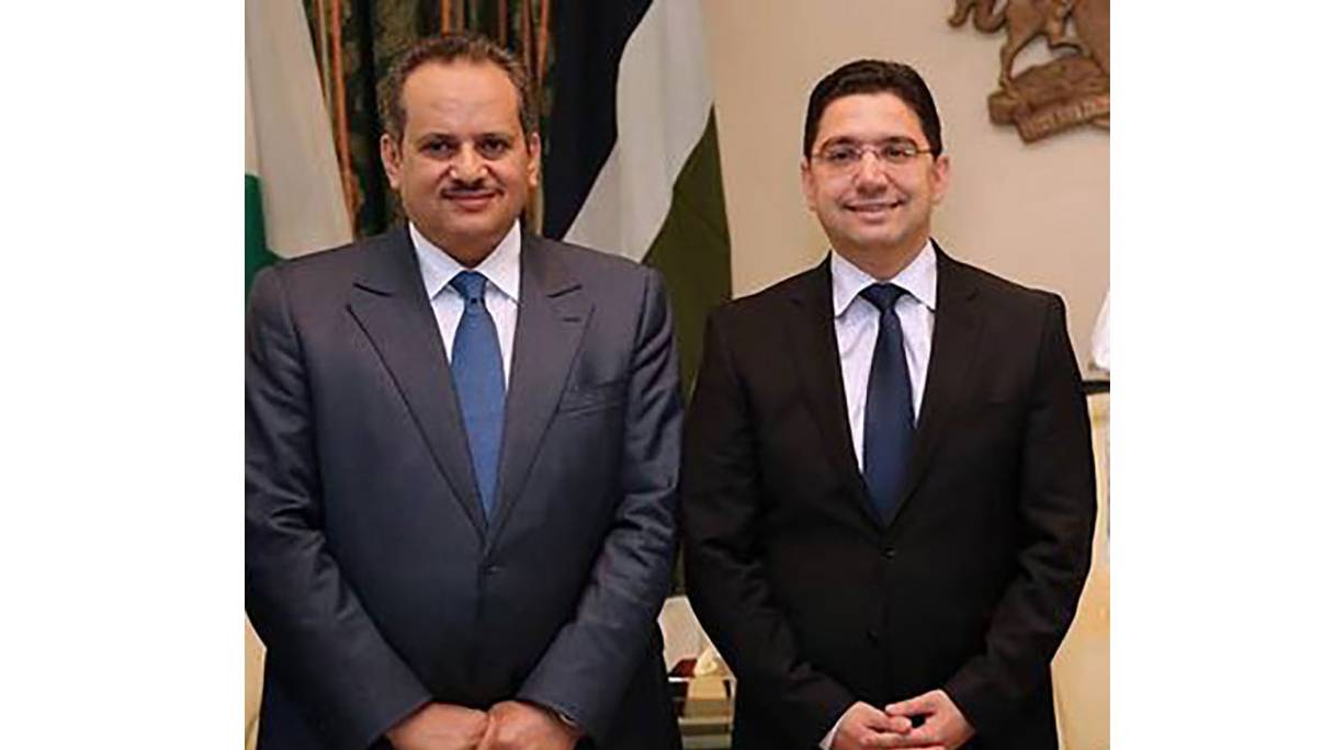 Mohamed Yassine Mansouri, Directeur général d'Études et Documentation (DGED),  et Nasser Bourita, ministre des Affaires étrangères et de la coopération internationale. 
