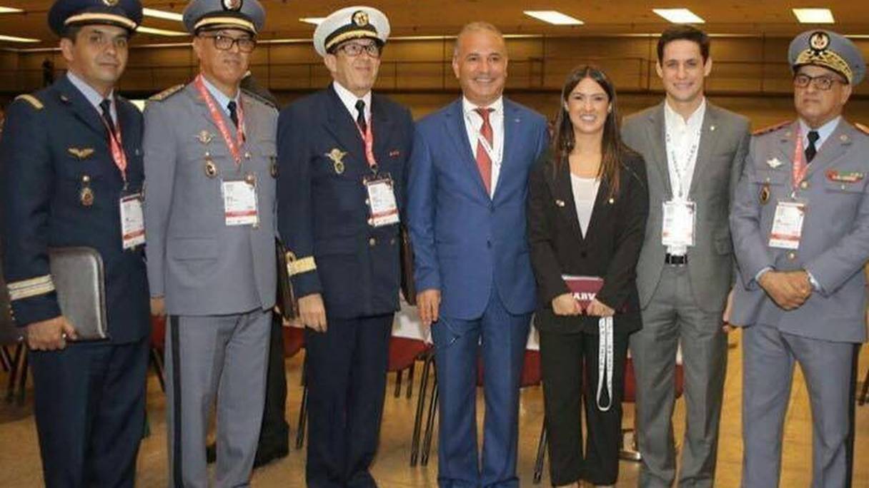 La délégation militaire marocaine en visite au Brésil.
