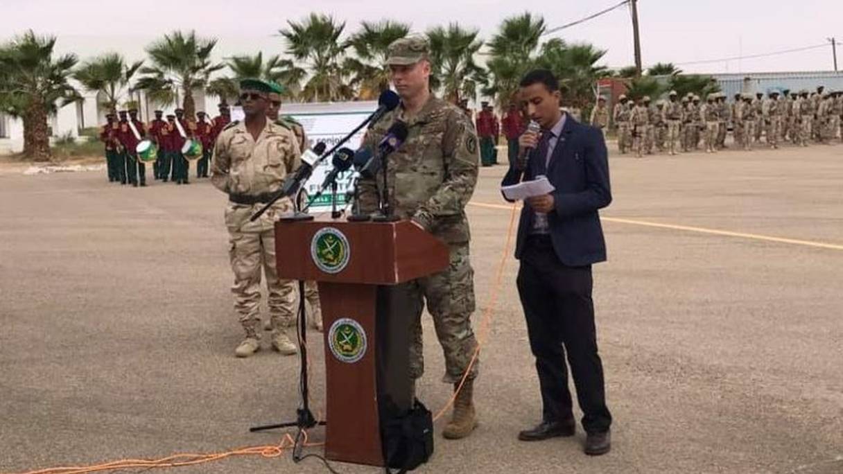 Le général Henderson Dagvine, commandant des forces spéciales US en Afrique, lors du lancement de "Fintlock 2020" en Mauritanie.
