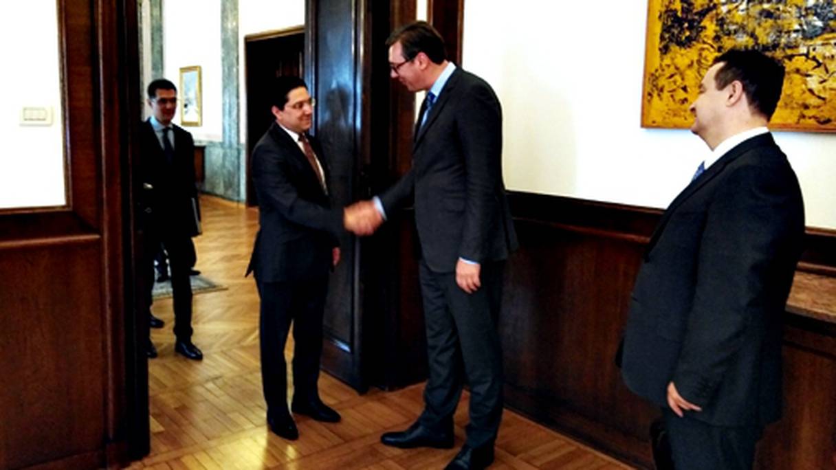 Nasser Bourita a été reçu en audience, mardi à Belgrade, par le président de la République de Serbie, Aleksandar Vucic.

