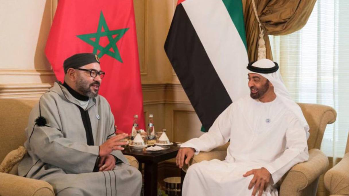 Mohammed VI et Cheikh Mohamed Ben Zayd Al Nahyan.
