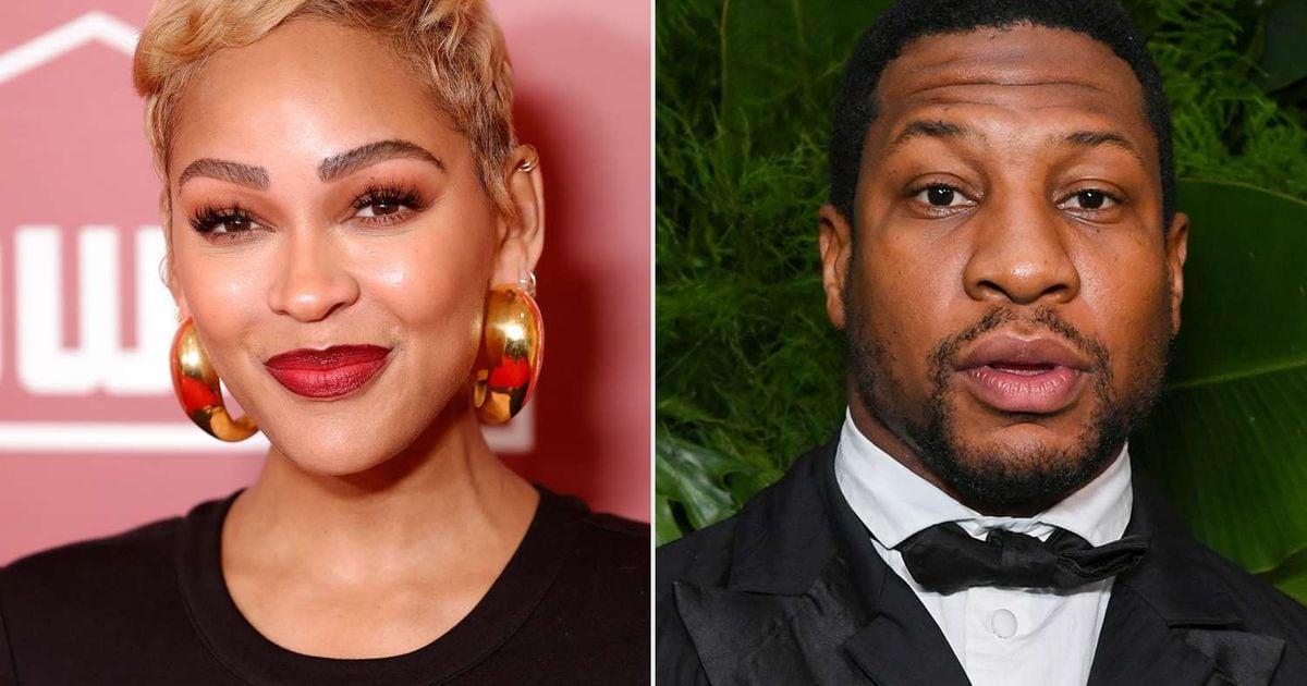 As a couple, American actors Jonathan Majors and Meagan Good do their ...