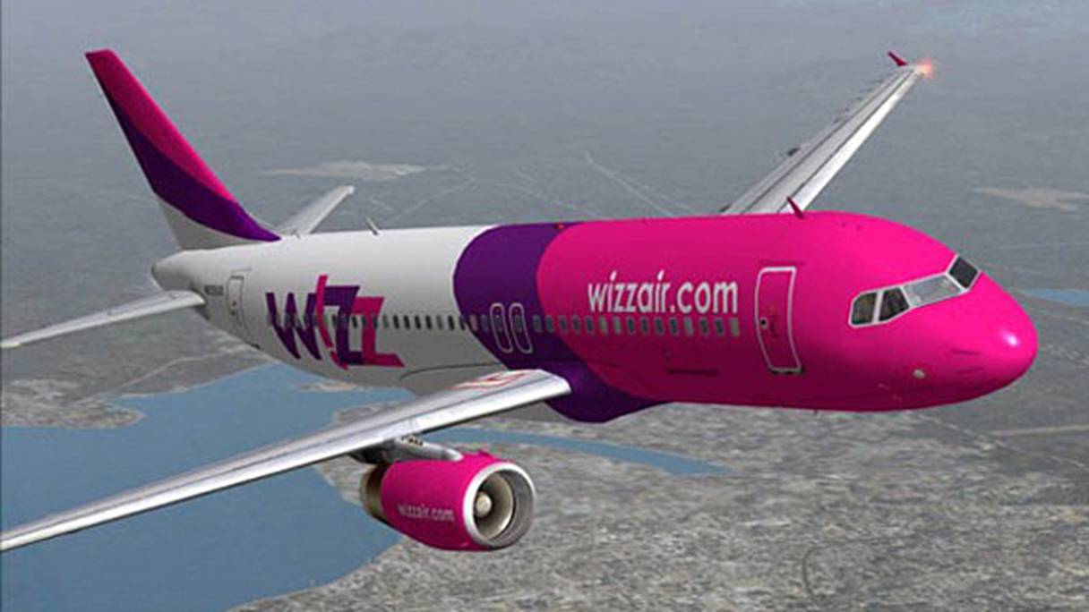 Une avion de la compagnie low cost Wizz Air.
