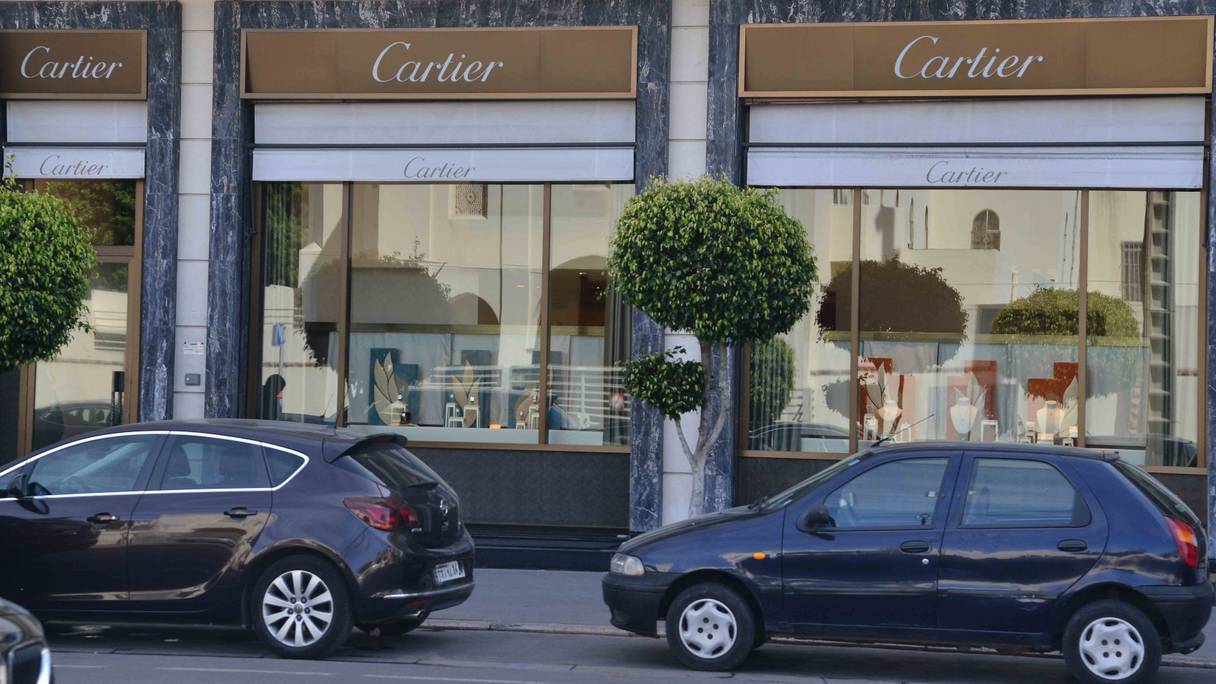 Boutique Cartier, rue Ain Harrouda, Casablanca
