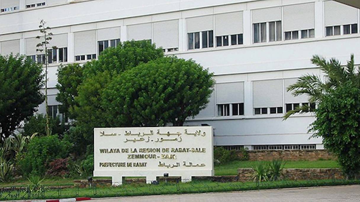 Le siège de la Wilaya de Rabat.
