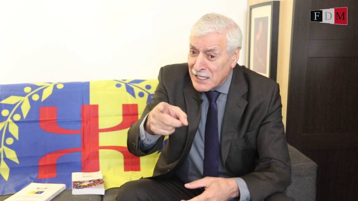 Ferhat Mehenni, président du gouvernement provisoire kabyle mis en place par le Mouvement pour autodétermination de la Kabylie (MAK).
