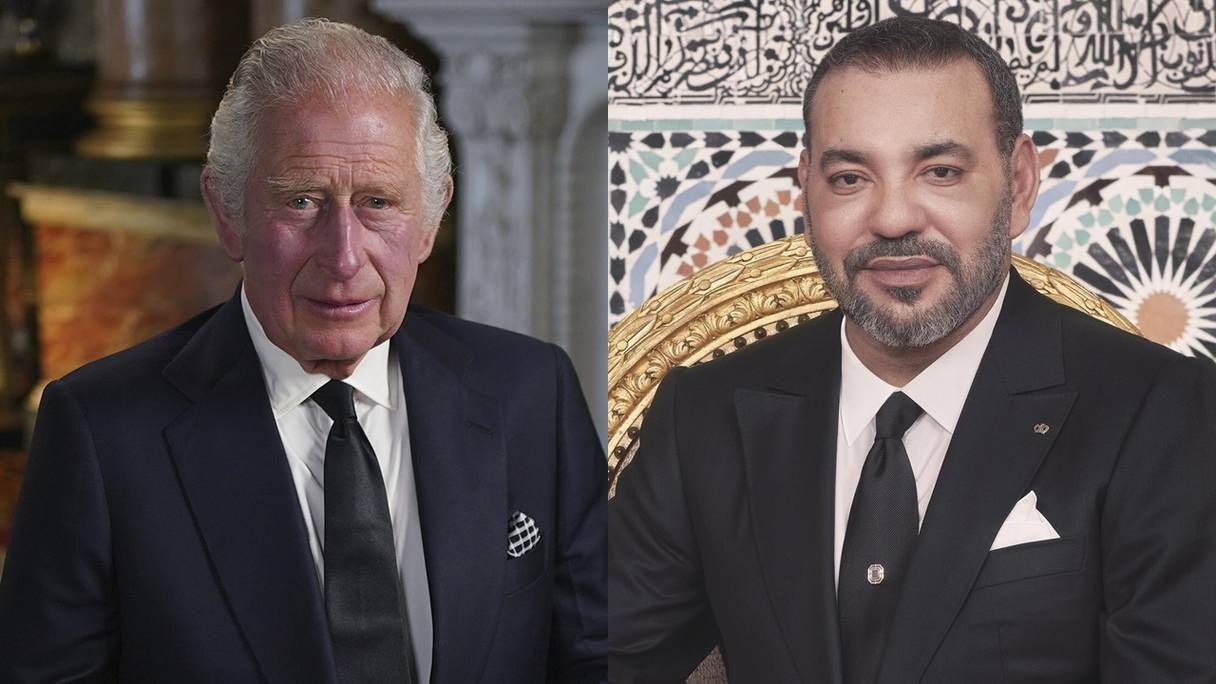 Le roi Mohammed VI et le roi Charles III.
