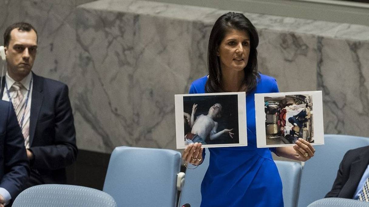 À l'ONU, l'ambassadrice américaine Nikki Haley a menacé de mesures unilatérales des Etats-Unis en cas d'échec d'une action "collective" des Nations unies.

