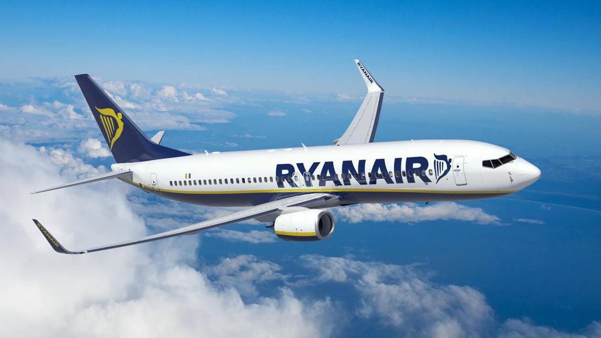 Un avion de la compagnie aérienne irlandaise Ryanair.

