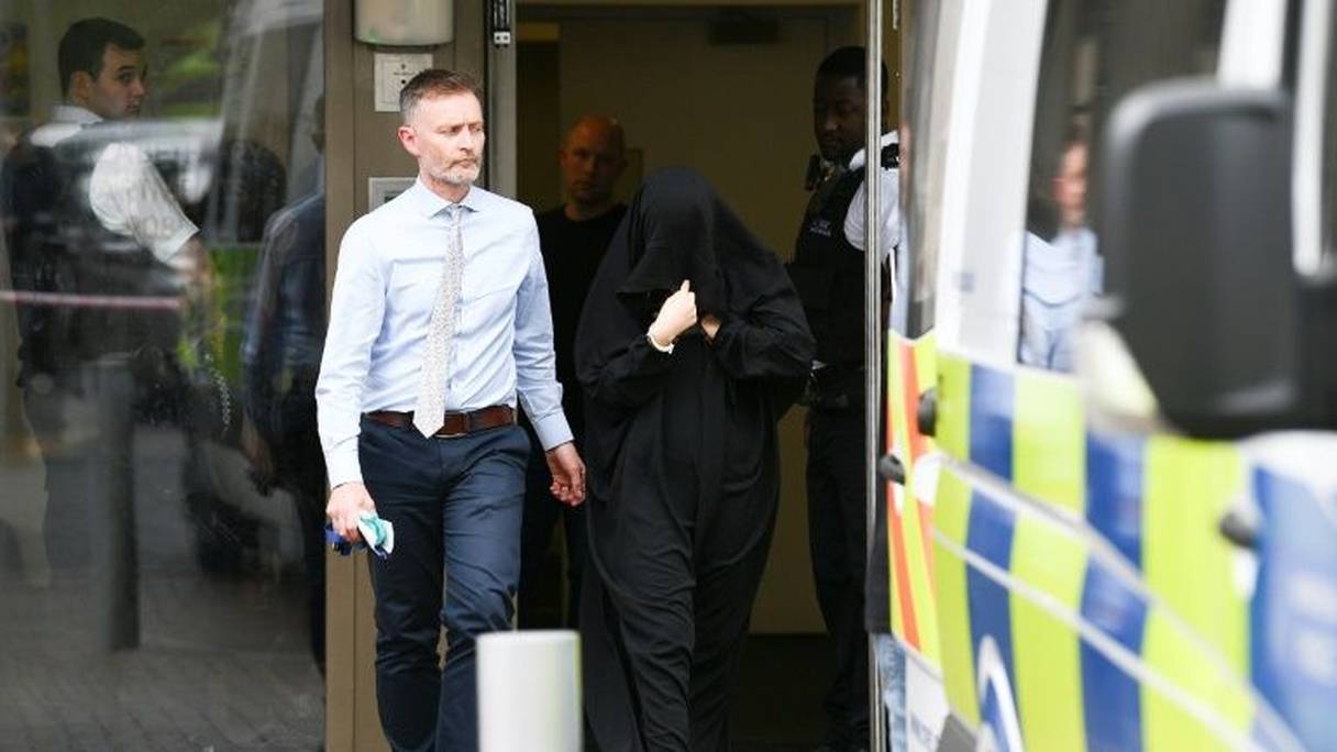 Une femme est arrêtée à Barking en relation avec l'attentat de Londres, le 4 juin 2017.
