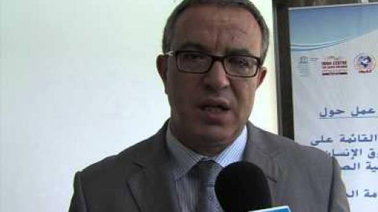 Mohammed Aujjar, ambassadeur représentant permanent du Maroc auprès de l'ONU à Genève. 
