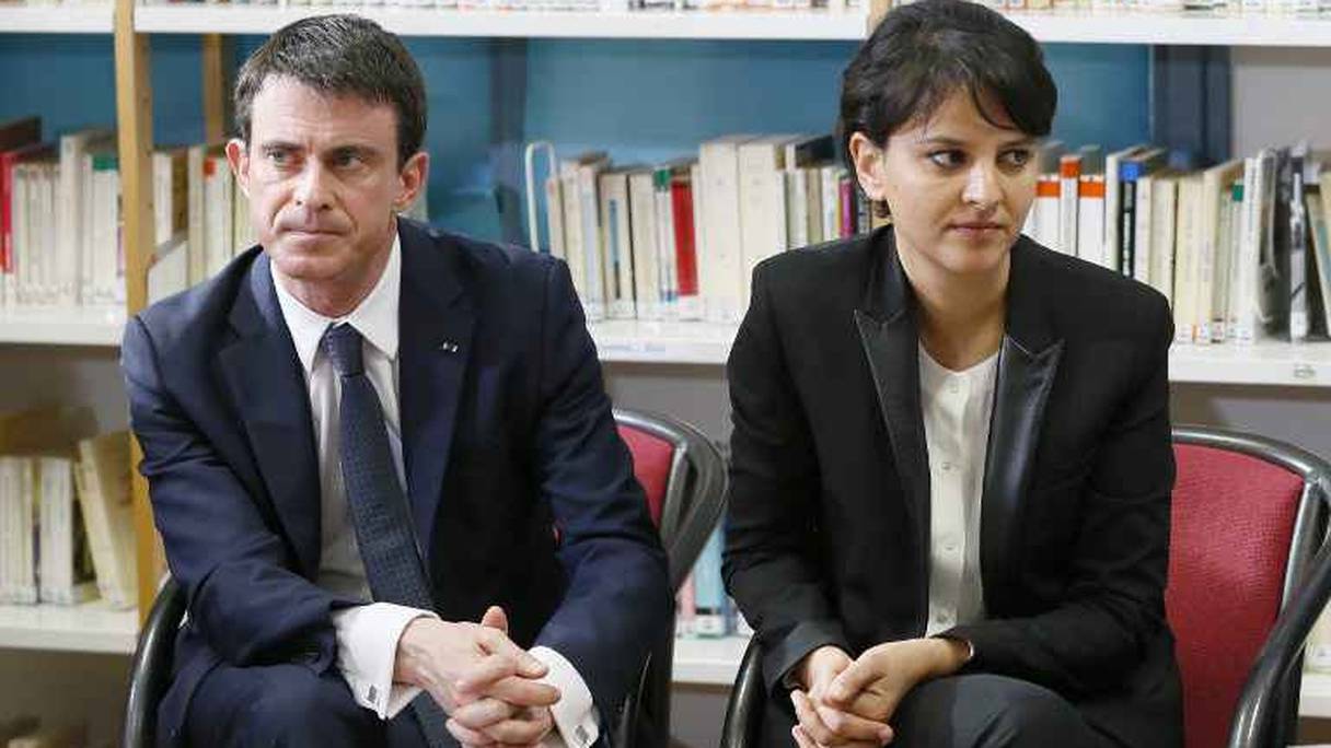 Entre Manuel Valls et Najat Vallaud Belkacem, les désaccords s'affichent désormais au grand jour.
