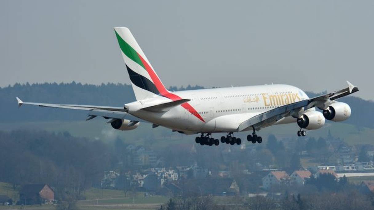 Un avion de la compagnie Emirates.
