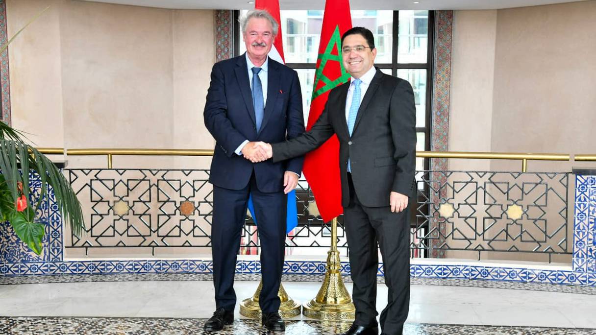 Nasser Bourita a reçu, mardi 4 octobre 2022 à Rabat, le ministre luxembourgeois Affaires étrangères et européennes, Jean Asselborn. 

