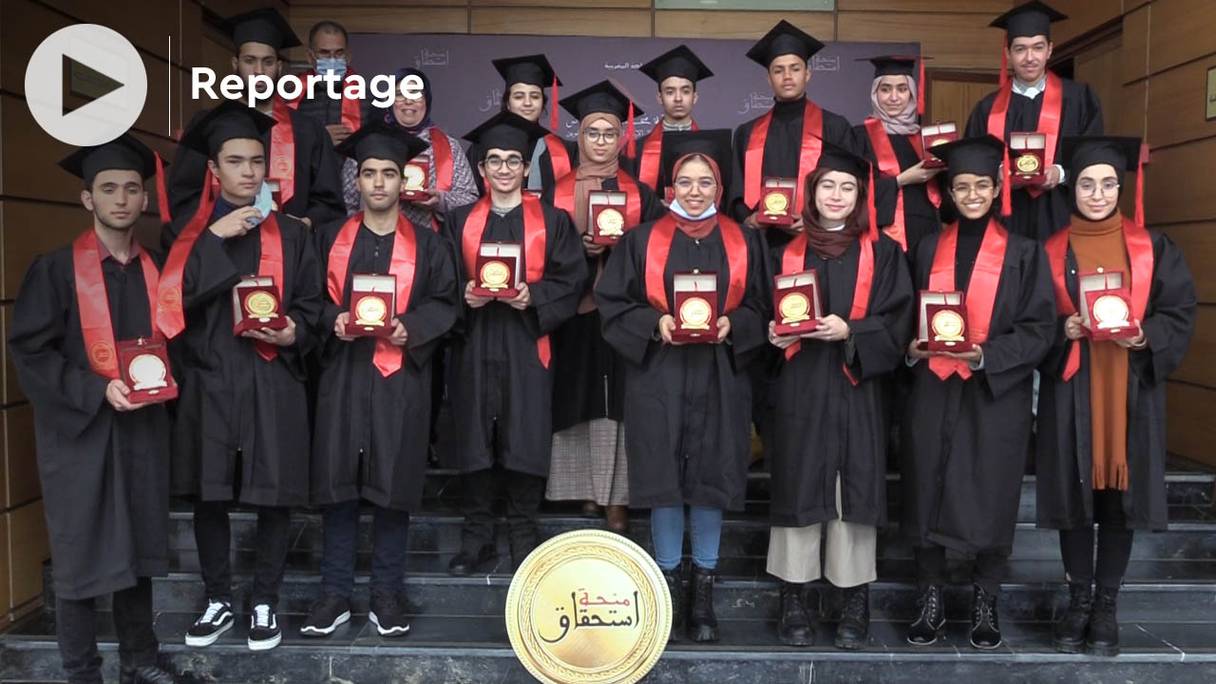 Cérémonie de remise des bourses d’excellences «Istihqaq», aux 1.900 meilleurs bacheliers 2021, par la Fondation Mohammed VI de promotion des œuvres sociales de l’éducation-formation.
