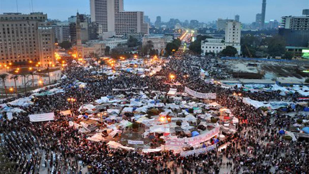 Manifestation contre le régime Moubarak en Egypte (février 2011)
