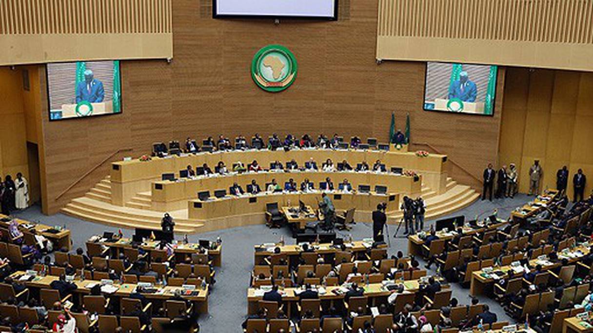 Une réunion du Conseil de paix et de sécurité de l’Union africaine, à Addis-Abeba. 
