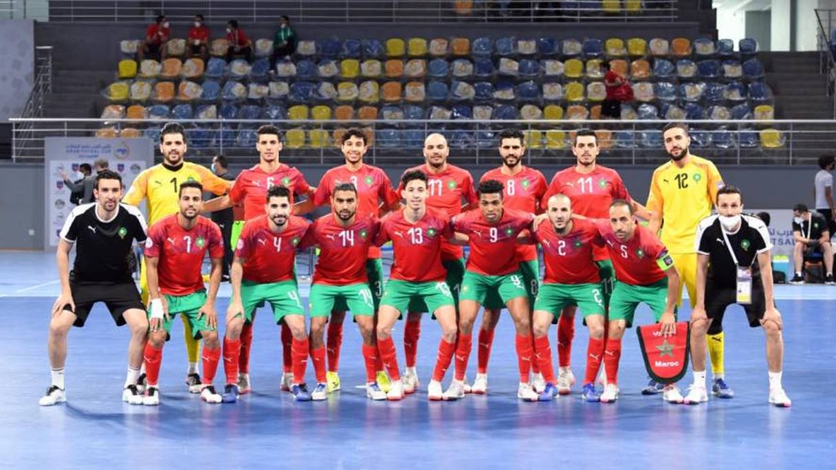 L'équipe nationale marocaine de futsal.
