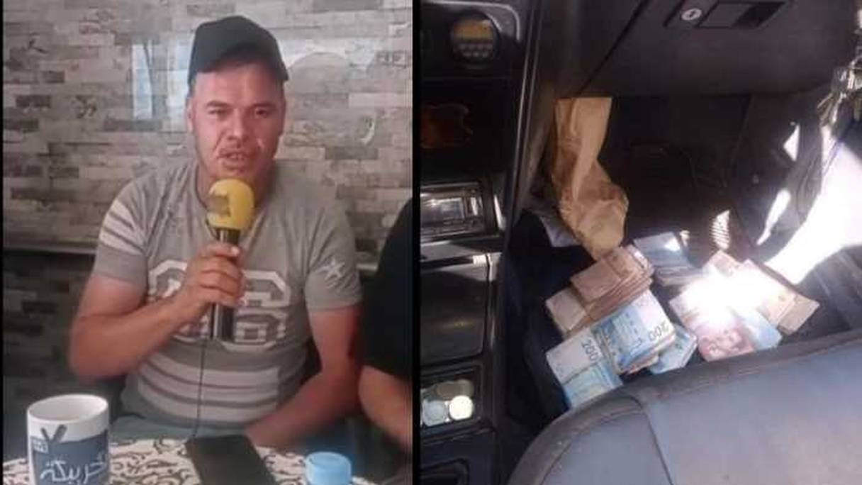 Le chauffeur de taxi de Khouribga qui a rendu les 150.000 dirhams au client qui les avaient oubliés dans son véhicule.
