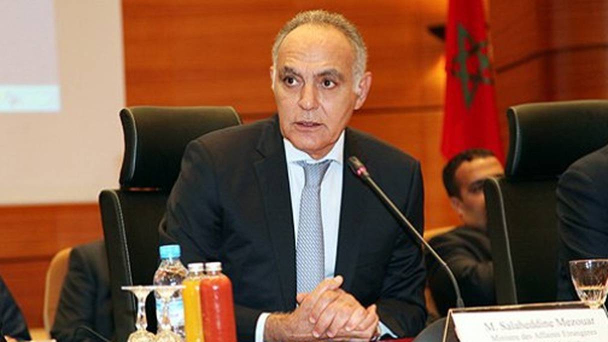 Salaheddine Mezouar, ministre des Affaires étrangères et de la coopération.
