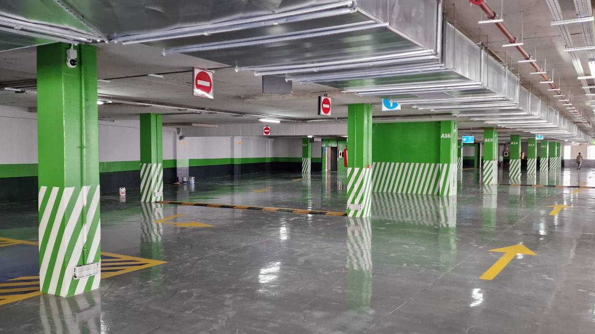 Le parking souterrain 9 avril, à Tanger.
