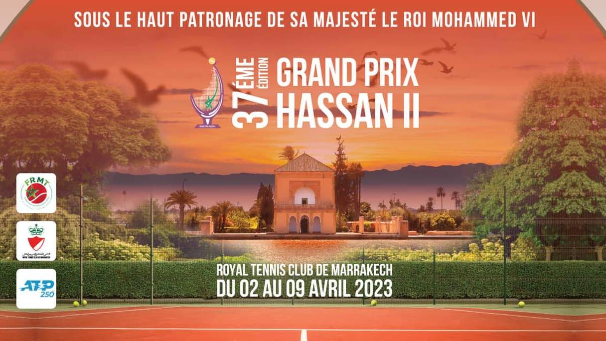 Tennis la 37e édition du Grand Prix Hassan II du 2 au 9 avril à