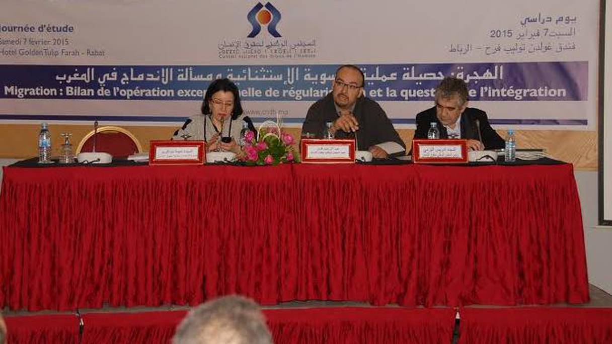 Le Conseil national des droits de l'Homme (CNDH) dressant le bilan de l'opération de régularisation de la situation des migrants en situation irrégulière au Maroc.
