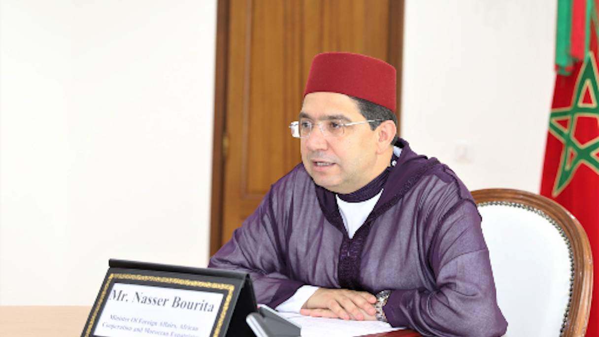 Nasser Bourita, ministre des Affaires étrangères, de la Coopération africaine et des Marocains résidant à l’étranger.
