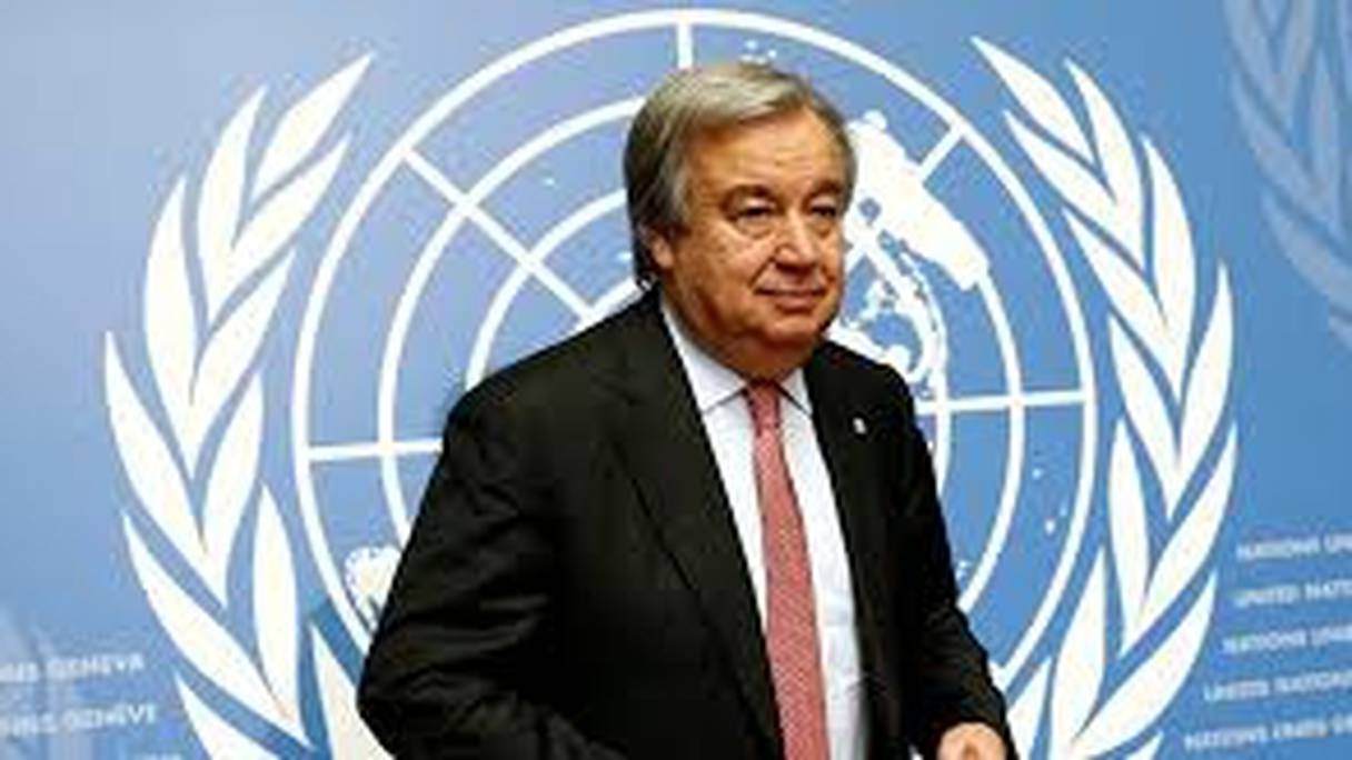 Le nouveau secrétaire général de l'ONU, Antonio Guterres. 
