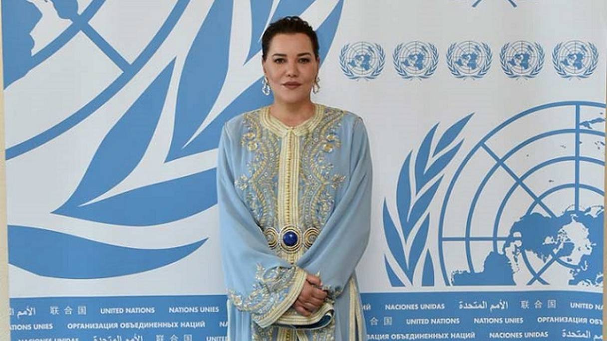 La princesse Lalla Hasnaa, présidente de la Fondation Mohammed VI pour la protection de l’environnement.
