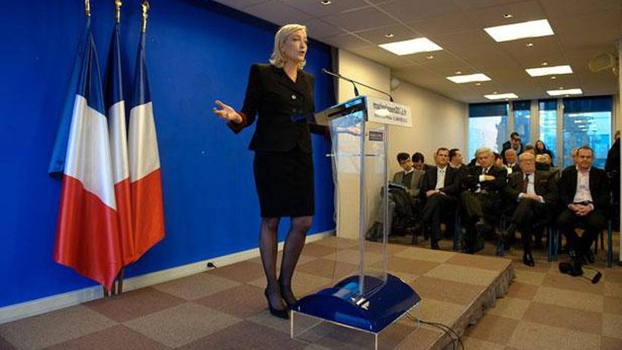 Marie Le Pen, présidente du Front national.

