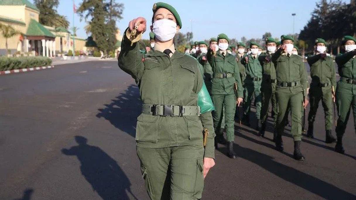 فتيات مغربيات منخرطات في الخدمة العسكرية
