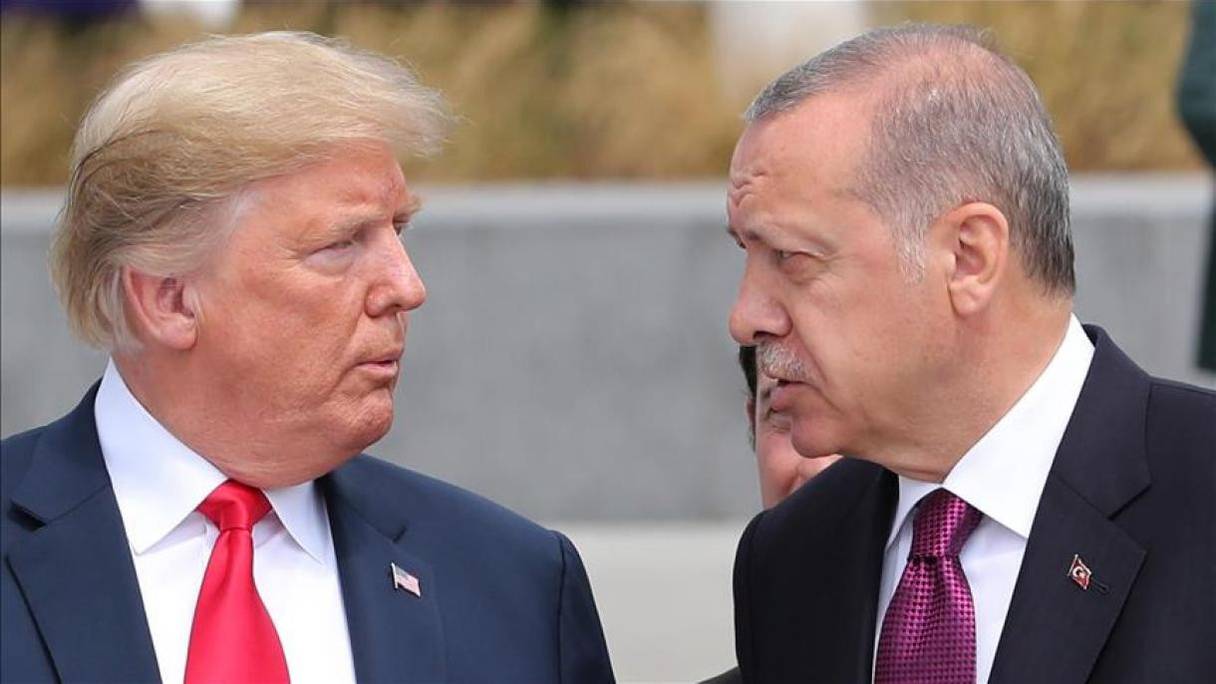Donald Trump et Recep Tayyip Erdogan. 

