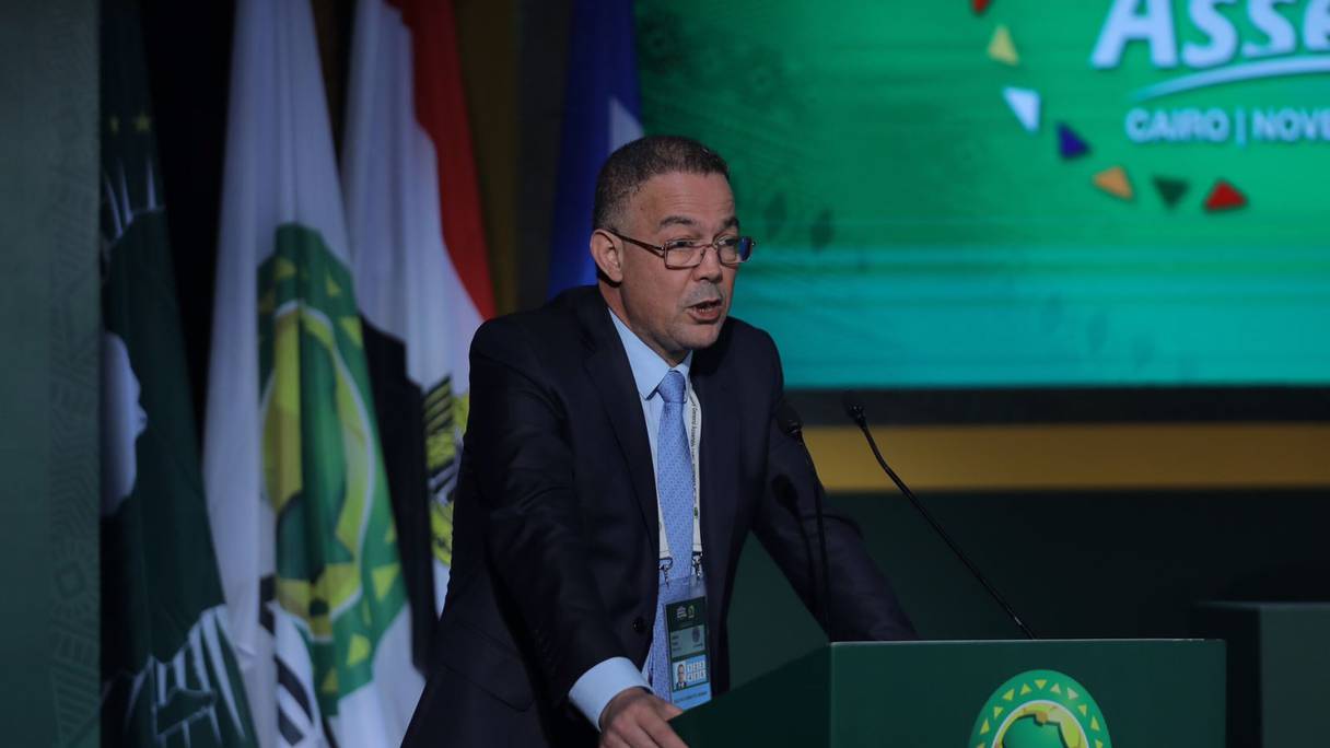 Fouzi Lekjaa, président de la Fédération royale marocaine de football (FRMF).
