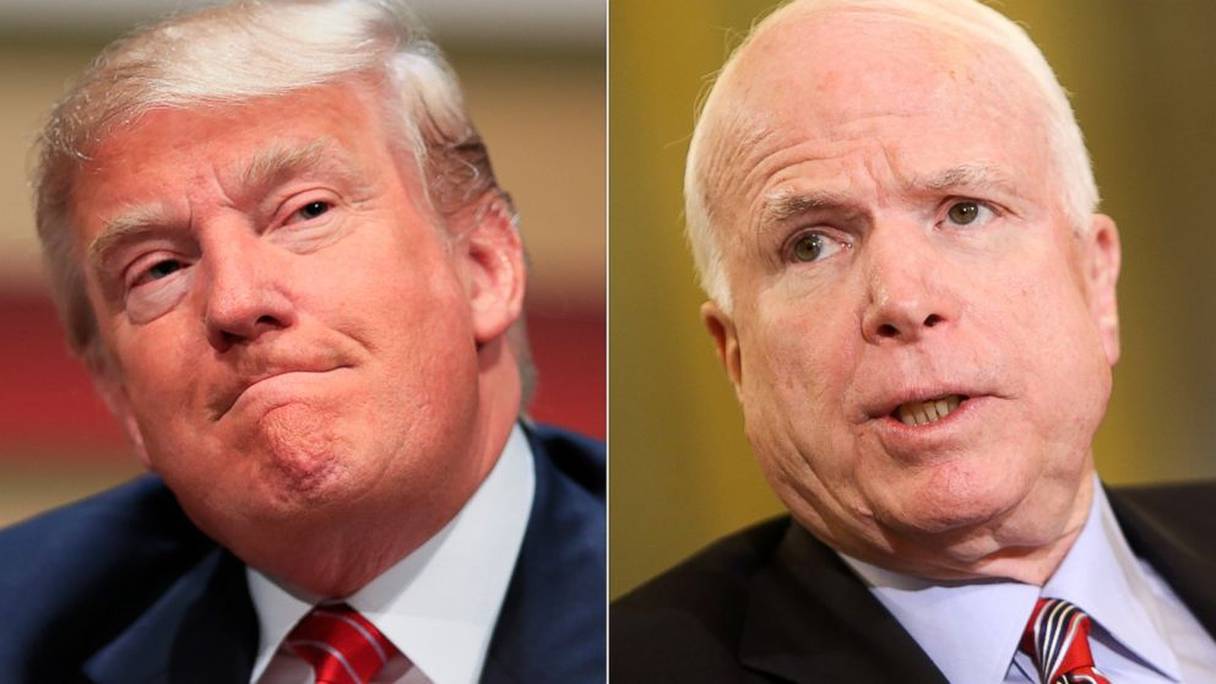 «Il est impossible de continuer à soutenir, même de façon conditionnelle, sa candidature", a annoncé  hier soir John McCain à propos de Donald Trump.
