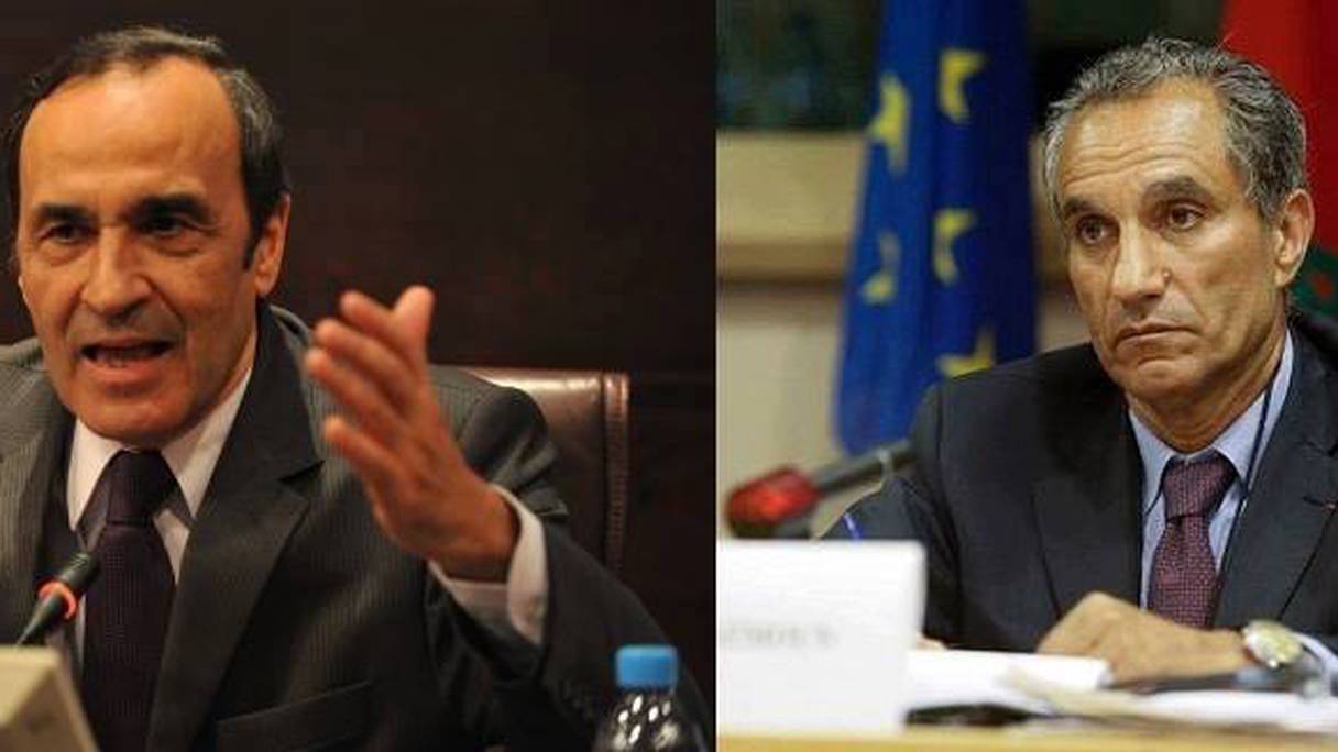Habib El Malki, président de la Chambre des représentants et Abderrahim Atmoun, membre de la Commission parlementaire mixte Maroc-UE
