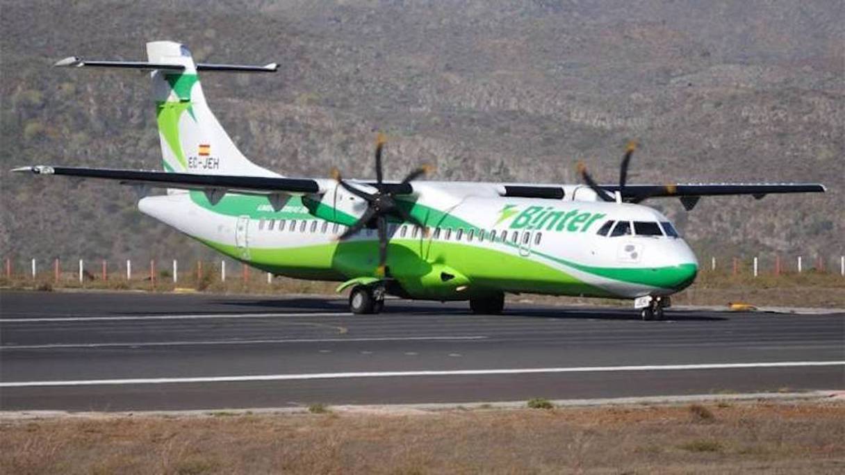 Un avion de la compagnie low cost Binter Canarias.
