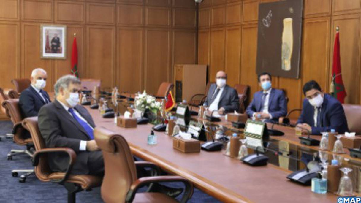 La signature du mémorandum s'est déroulée par visioconférence à Rabat.
