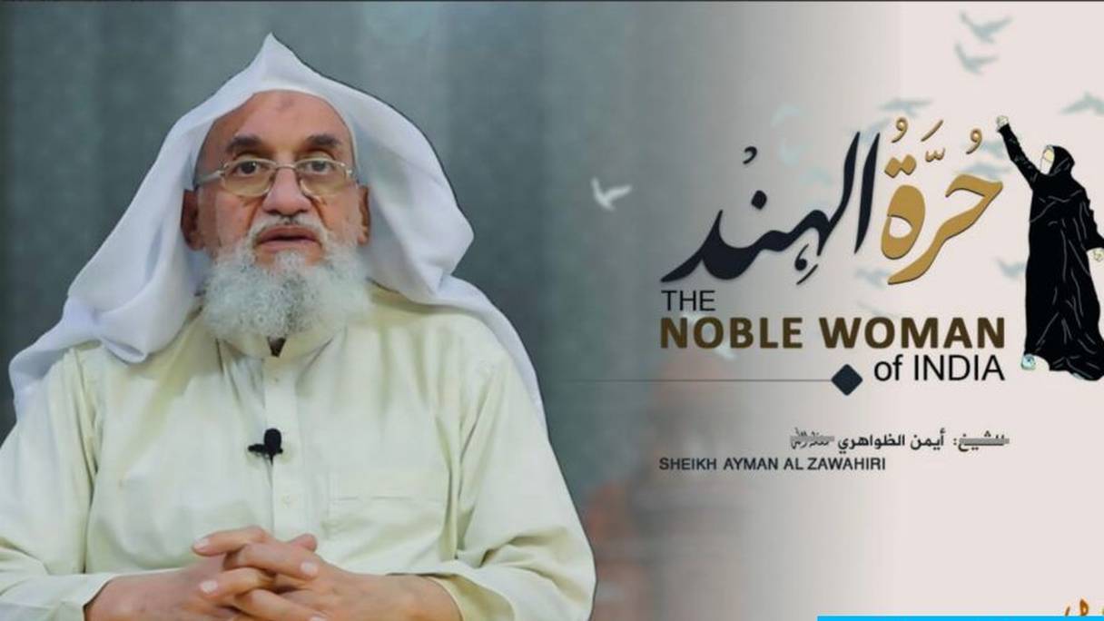 Ayman Al-Zawahiri lors de sa dernière apparition, le mardi 5 avril 2022.
